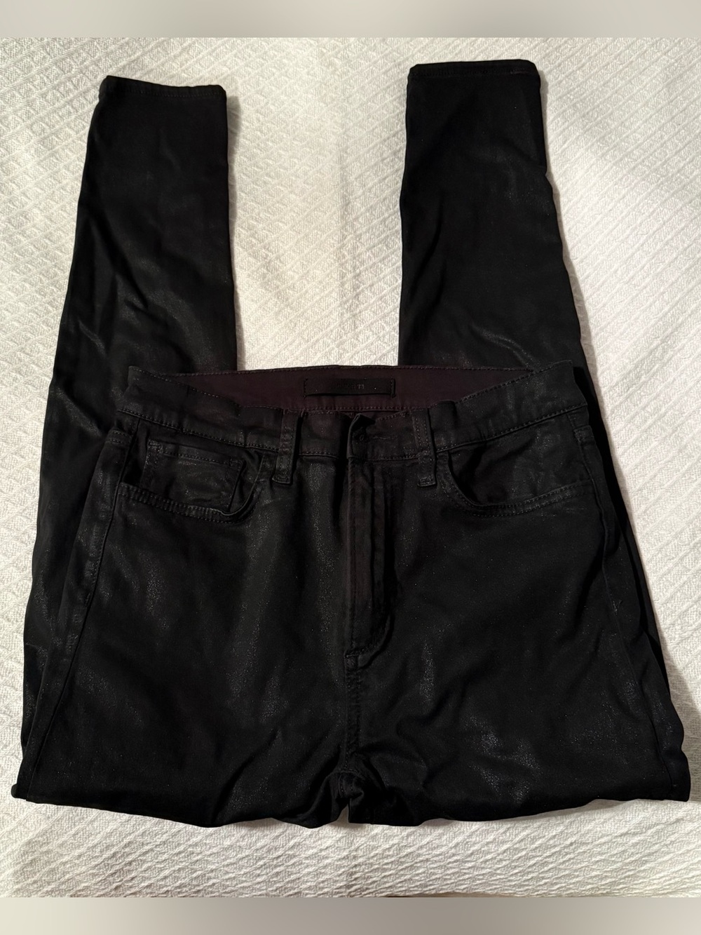 Joe's Jeans Black Coated Skinny Jeggings